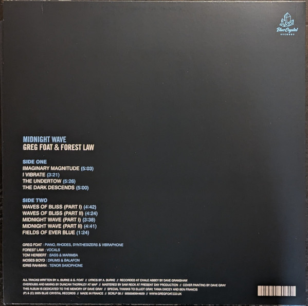 Greg Foat & Forest Law - Midnight Wave | Blue Crystal Records (BCRLP 08) - 2