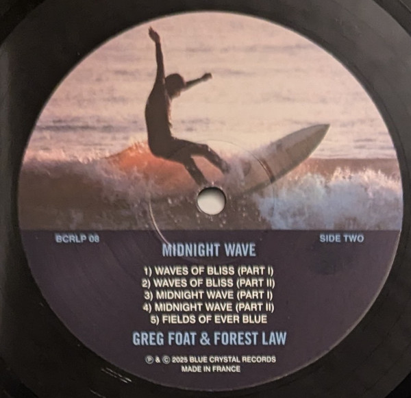 Greg Foat & Forest Law - Midnight Wave | Blue Crystal Records (BCRLP 08) - 4