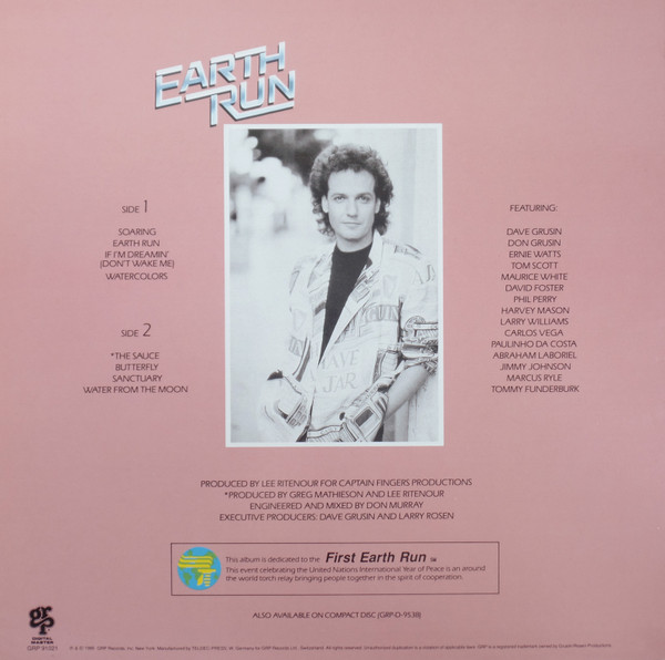 Lee Ritenour - Earth Run | GRP (GRP 91021) - 2