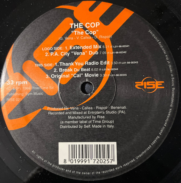 The Cop - The Cop | Rise (RISE 021) - 2 The Cop - The Cop | Rise (RISE 021) - 2