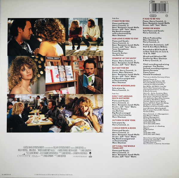 Harry Connick, Jr. - Music From The Motion Picture "When Harry Met Sally..." | CBS (465753 1) - 2