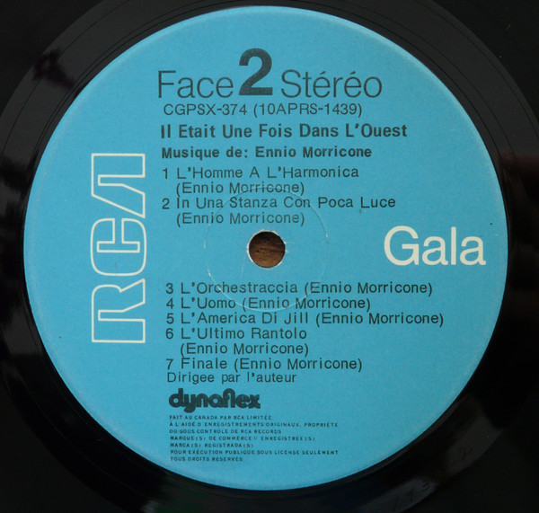 Ennio Morricone - Il Était Une Fois Dans L'Ouest | RCA Gala (CGPSX-374) - 4 Ennio Morricone - Il Était Une Fois Dans L'Ouest | RCA Gala (CGPSX-374) - 4