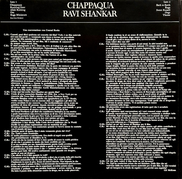 Ravi Shankar - Chappaqua | CBS (S 63384) - 2