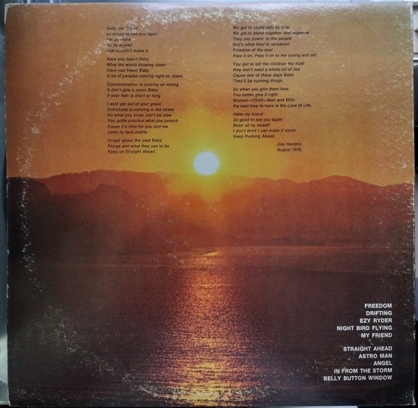 Jimi Hendrix - The Cry Of Love | Reprise Records (MS 2034) - 4