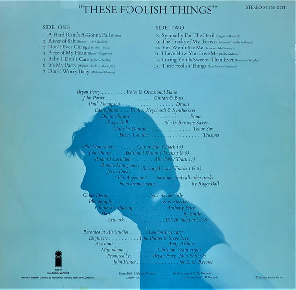 Bryan Ferry - These Foolish Things | Island Records (87 266 XOT) - 2 Bryan Ferry - These Foolish Things | Island Records (87 266 XOT) - 2