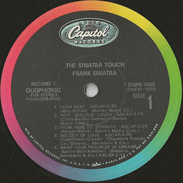 Frank Sinatra - The Sinatra Touch | Capitol Records (DNFR 7630) - 2 Frank Sinatra - The Sinatra Touch | Capitol Records (DNFR 7630) - 2