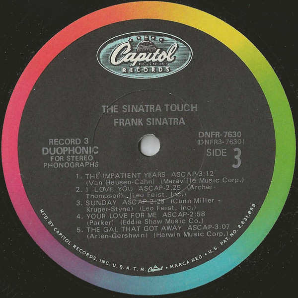 Frank Sinatra - The Sinatra Touch | Capitol Records (DNFR 7630) - 4 Frank Sinatra - The Sinatra Touch | Capitol Records (DNFR 7630) - 4