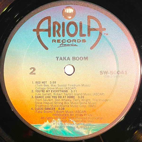 Taka Boom - Taka Boom | Ariola Records America (SW 50041) - 4 Taka Boom - Taka Boom | Ariola Records America (SW 50041) - 4