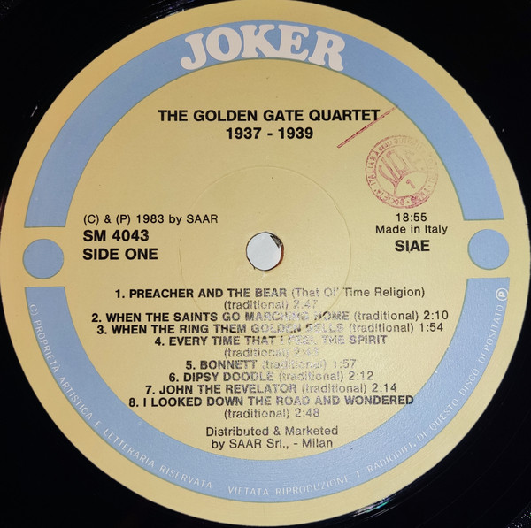 The Golden Gate Quartet - 1937-1939 | International Joker Production (SM 4043) - 4 The Golden Gate Quartet - 1937-1939 | International Joker Production (SM 4043) - 4