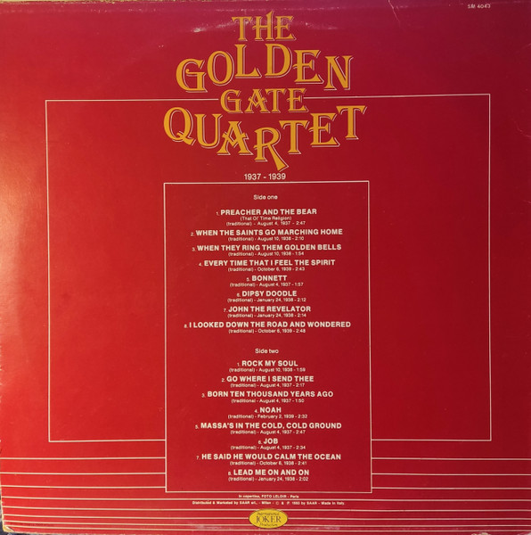 The Golden Gate Quartet - 1937-1939 | International Joker Production (SM 4043) - 2 The Golden Gate Quartet - 1937-1939 | International Joker Production (SM 4043) - 2