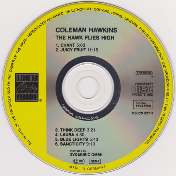 Coleman Hawkins - The Hawk Flies High | Original Jazz Classics (OJCCD-027-2) - 3
