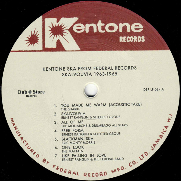 Various - Kentone Ska from Federal Records: Skalvouvia 1963-1965 | Kentone Records (DSR LP 024) - 3 Various - Kentone Ska from Federal Records: Skalvouvia 1963-1965 | Kentone Records (DSR LP 024) - 3