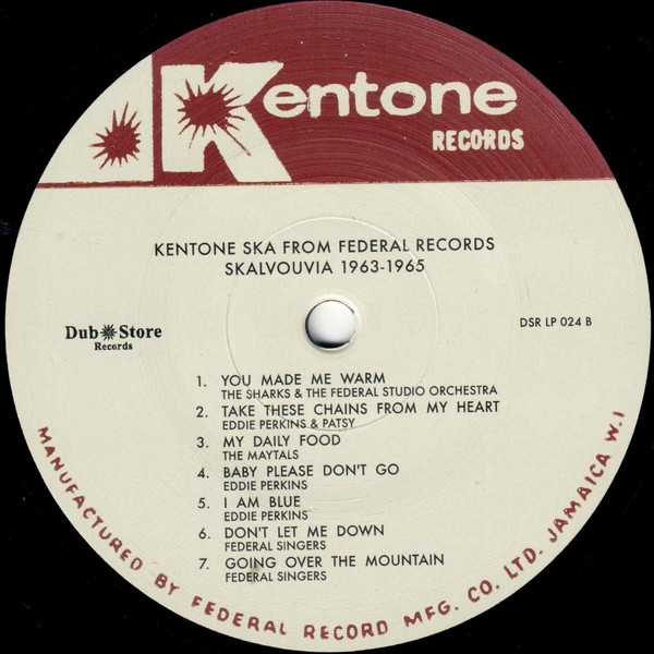 Various - Kentone Ska from Federal Records: Skalvouvia 1963-1965 | Kentone Records (DSR LP 024) - 4 Various - Kentone Ska from Federal Records: Skalvouvia 1963-1965 | Kentone Records (DSR LP 024) - 4