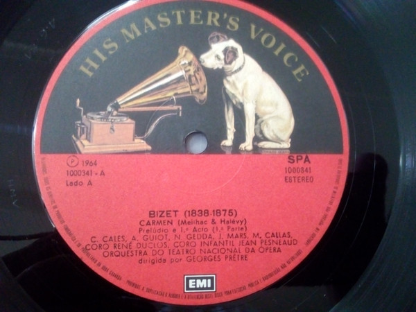 Maria Callas , Nicolai Gedda , Robert Massard And Andréa Guiot With Orchestre National De L'Opéra De Paris Conducted By Georges Prêtre - Carmen | His Master's Voice (1000343) - 4