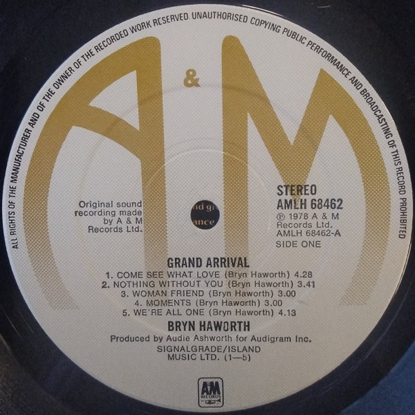 Bryn Haworth - Grand Arrival | A&M Records (AMLH 68462) - 3 Bryn Haworth - Grand Arrival | A&M Records (AMLH 68462) - 3