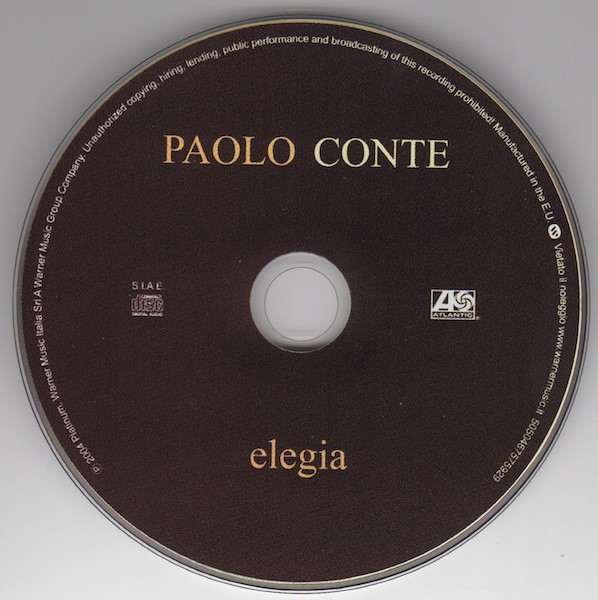 Paolo Conte - Elegia | Atlantic (5050467575929) - 4