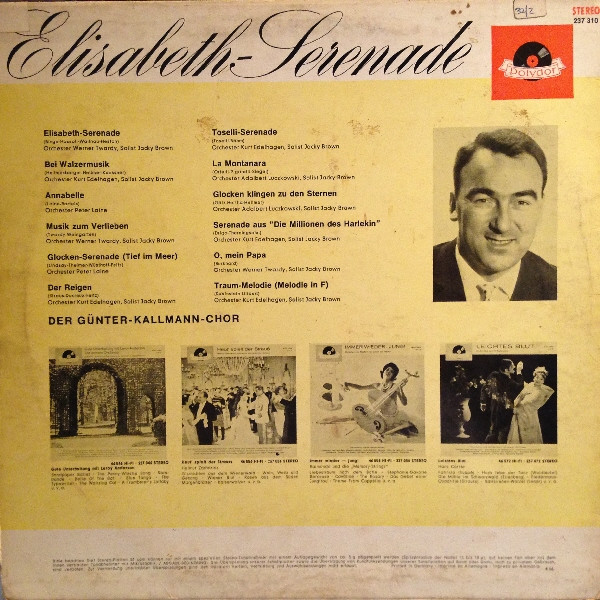 Günter Kallmann Chor - Elisabeth-Serenade | Polydor (237 310) - 2 Günter Kallmann Chor - Elisabeth-Serenade | Polydor (237 310) - 2