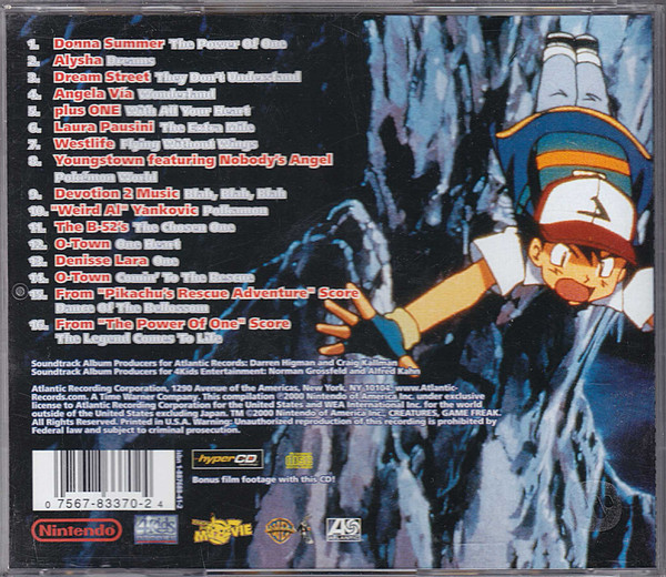 Various - Pokémon 2000: The Power Of One (Music From And Inspired By The Motion Picture) | Atlantic (83370-2) - 2 Various - Pokémon 2000: The Power Of One (Music From And Inspired By The Motion Picture) | Atlantic (83370-2) - 2