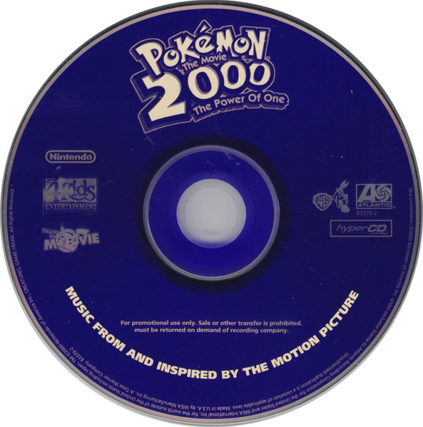 Various - Pokémon 2000: The Power Of One (Music From And Inspired By The Motion Picture) | Atlantic (83370-2) - 3 Various - Pokémon 2000: The Power Of One (Music From And Inspired By The Motion Picture) | Atlantic (83370-2) - 3