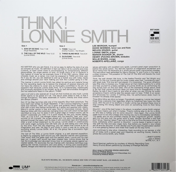 Lonnie Smith - Think! | Blue Note (7753113) - 2