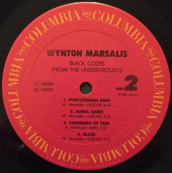 Wynton Marsalis - Black Codes (From The Underground) | Columbia (FC 40009) - 4