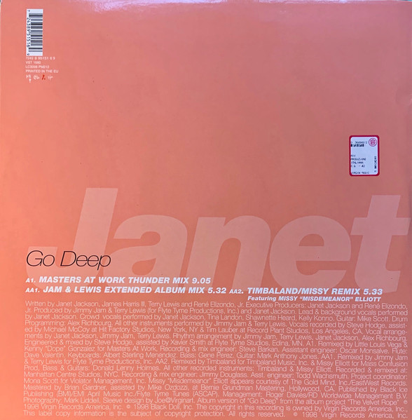 Janet Jackson - Go Deep | Virgin (7243 8 95151 6 9) - 2