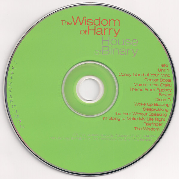 Wisdom Of Harry - House Of Binary | Matador (OLE 414-2v) - 2
