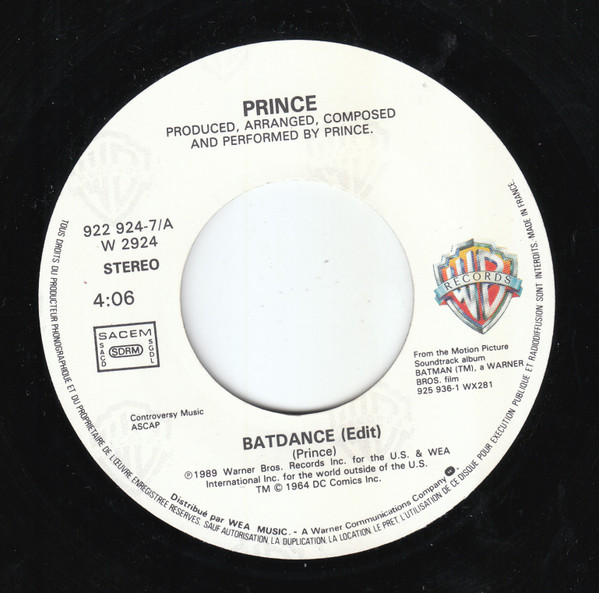Prince - Batdance | Warner Bros. Records (922 924-7) - 3 Prince - Batdance | Warner Bros. Records (922 924-7) - 3