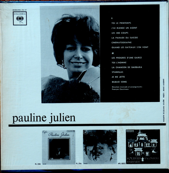 Pauline Julien - À La Comédie Canadienne | Columbia (FL 317) - 2