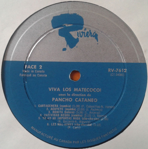 Los Matecoco Sous La Direction De Pancho Cataneo - Viva Los Matecoco! | Riviera (RV 7612) - 4 Los Matecoco Sous La Direction De Pancho Cataneo - Viva Los Matecoco! | Riviera (RV 7612) - 4