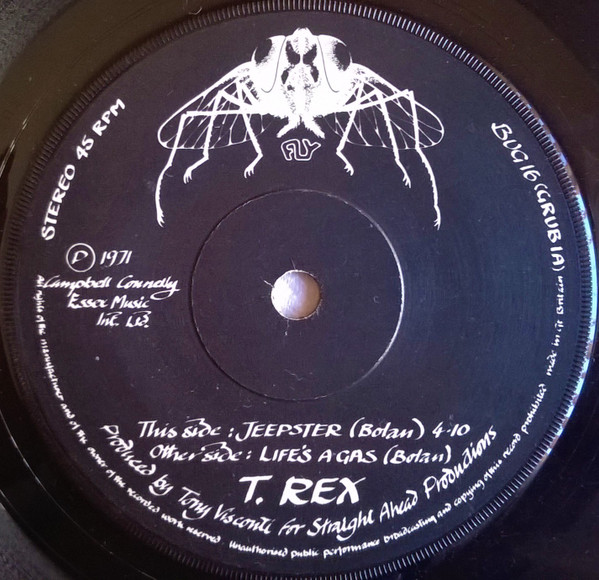 T. Rex - Jeepster | Fly Records (BUG 16) - main T. Rex - Jeepster | Fly Records (BUG 16) - main
