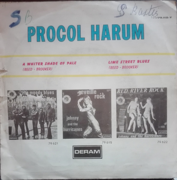 Procol Harum - A Whiter Shade Of Pale / Lime Street Blues | Deram (125/79.112-Y) - 2