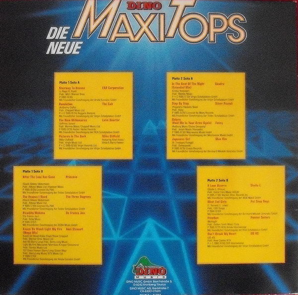 Various - Die Neue Dino Maxi Tops | Dino Music (DLP 1101) - 3 Various - Die Neue Dino Maxi Tops | Dino Music (DLP 1101) - 3