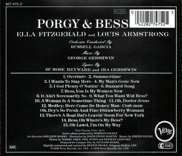Ella Fitzgerald & Louis Armstrong - Porgy & Bess | Verve Records (827 475-2) - 2