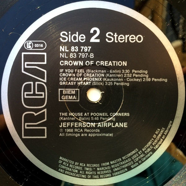 Jefferson Airplane - Crown Of Creation | RCA (NL 83 797) - 4 Jefferson Airplane - Crown Of Creation | RCA (NL 83 797) - 4