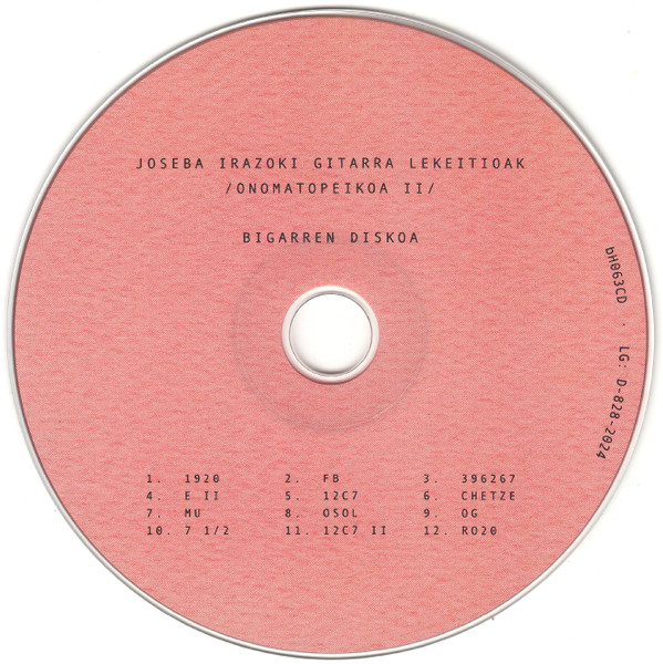 Joseba Irazoki - Gitarra Lekeitioak (Onomatopeikoa II) | Bidehuts (bH063CD) - 4