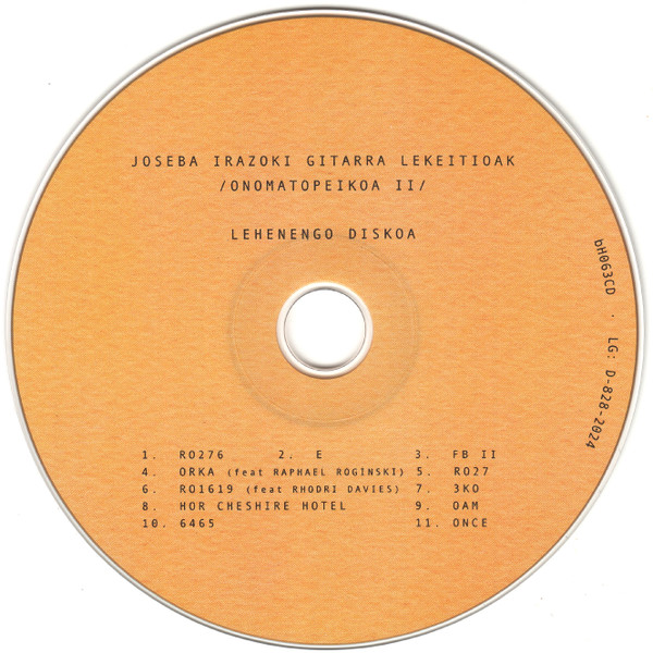 Joseba Irazoki - Gitarra Lekeitioak (Onomatopeikoa II) | Bidehuts (bH063CD) - 3
