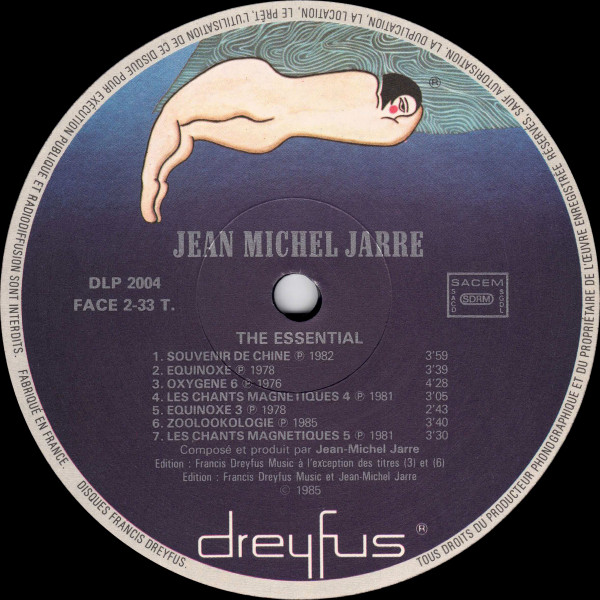 Jean-Michel Jarre - The Essential (1976 - 1986) | Disques Dreyfus (DLP 2004) - 3