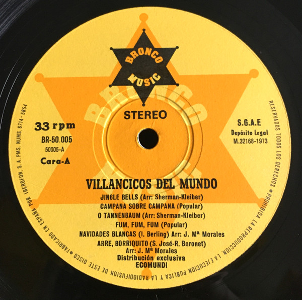 Various - Villancicos Del Mundo | Bronco Music (BR-50.005) - 3 Various - Villancicos Del Mundo | Bronco Music (BR-50.005) - 3