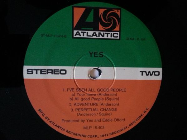 Yes - The Yes Album | Atlantic (MLP 15.403) - 4