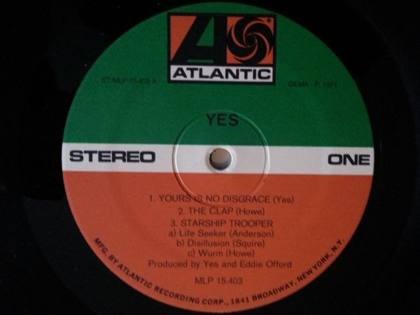 Yes - The Yes Album | Atlantic (MLP 15.403) - 3