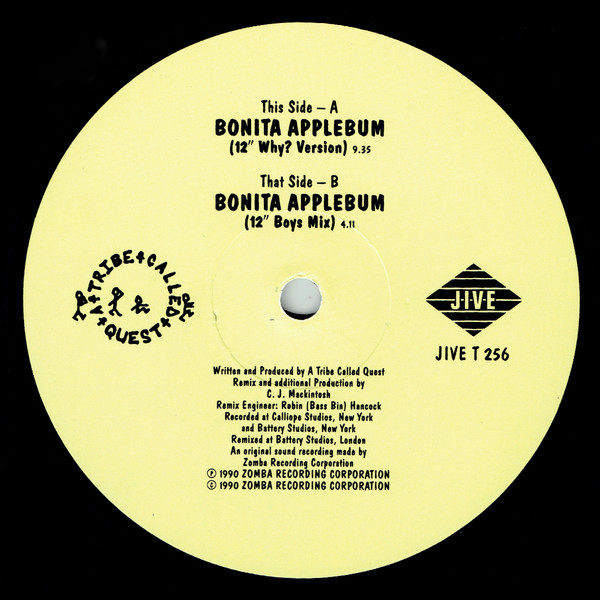 A Tribe Called Quest - Bonita Applebum | Jive (JIVE T 256) - 3 A Tribe Called Quest - Bonita Applebum | Jive (JIVE T 256) - 3