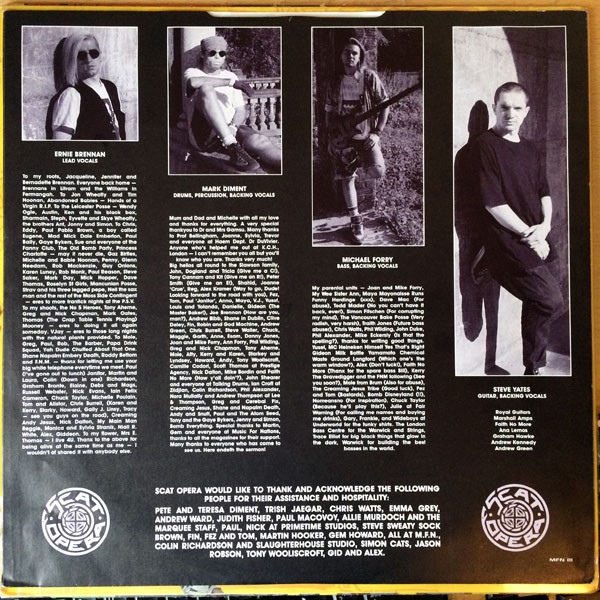 Scat Opera - About Time | Music For Nations (MFN 111) - 3 Scat Opera - About Time | Music For Nations (MFN 111) - 3