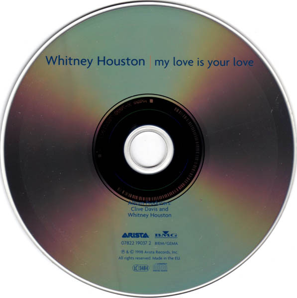 Whitney Houston - My Love Is Your Love | Arista (07822 19037 2) - 2 Whitney Houston - My Love Is Your Love | Arista (07822 19037 2) - 2