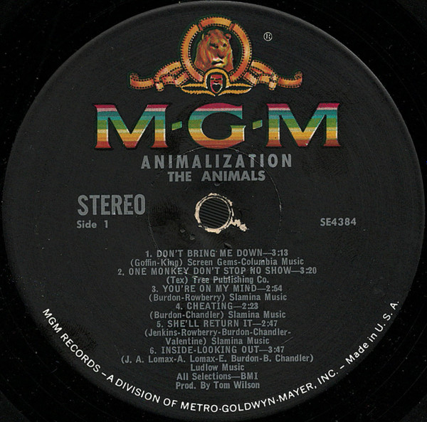 The Animals - Animalization | MGM Records (SE-4384) - 3 The Animals - Animalization | MGM Records (SE-4384) - 3