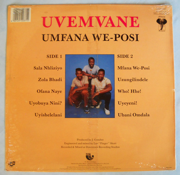 uVemvane - Umfana We-Posi | Tusk Music (AAH 2045) - 2 uVemvane - Umfana We-Posi | Tusk Music (AAH 2045) - 2