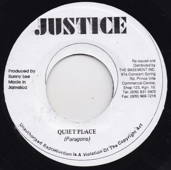 The Paragons / I-Roy - Quiet Place / Noisy Place | Justice (none) - main