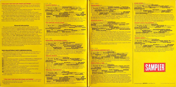 Frank Zappa - You Can't Do That On Stage Anymore (Sampler) | N.E.W Musidisc (101581) - 3 Frank Zappa - You Can't Do That On Stage Anymore (Sampler) | N.E.W Musidisc (101581) - 3