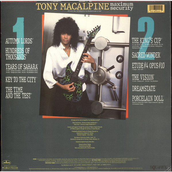Tony MacAlpine - Maximum Security | Squawk (832 249-1 Q1) - main