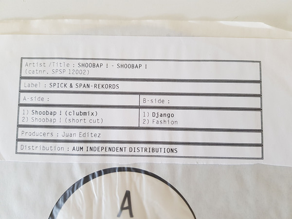 Shoobap ! - Shoobap ! | Spick & Span Rekords (SpSp 012002) - 4